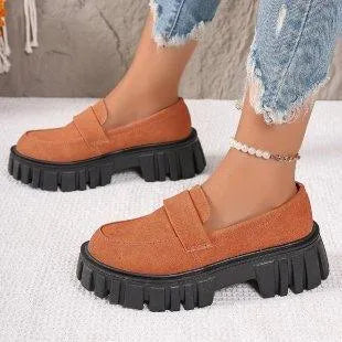 Levoire | Mocassins pour femmes avec plateforme Orange