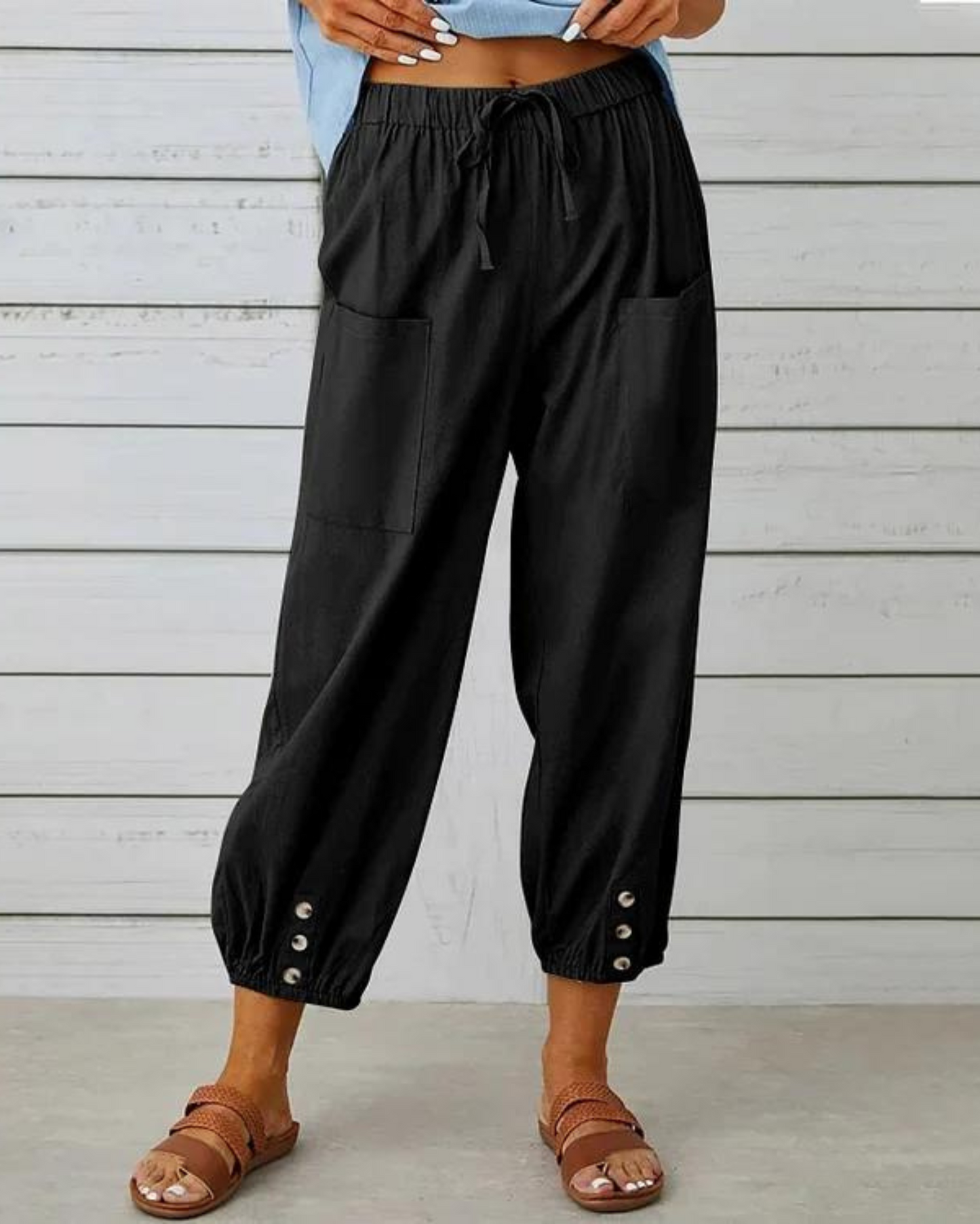 Levoire | Pantalon ample pour le quotidien Noir