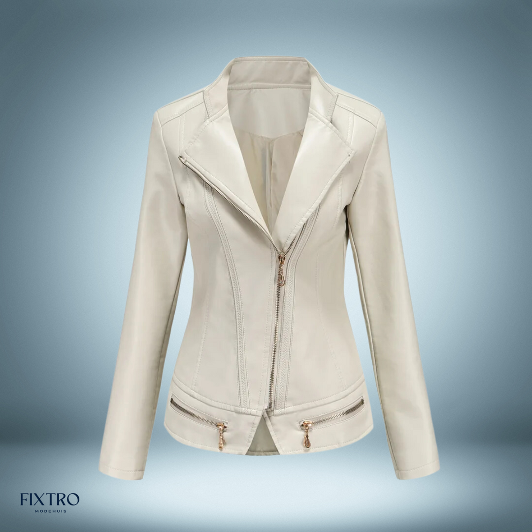 Levoire | Veste En Cuir Blanc