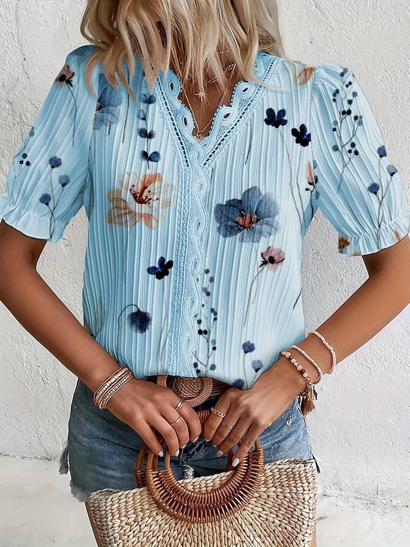 Levoire | Blouse Euphoria - Moderne Et Polyvalente Bleu ciel
