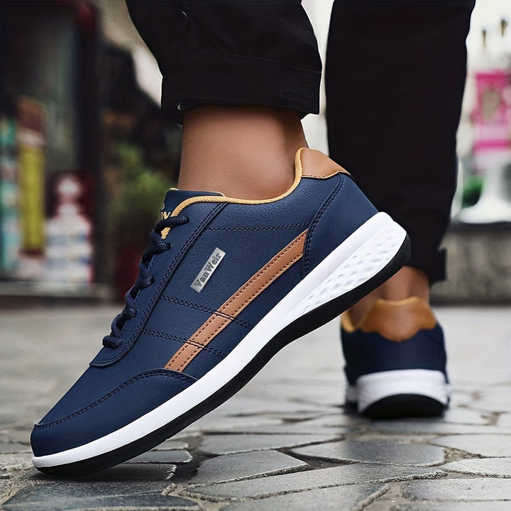 Levoire | Chaussures Pour Hommes À Rayures Tendance Meri bleu