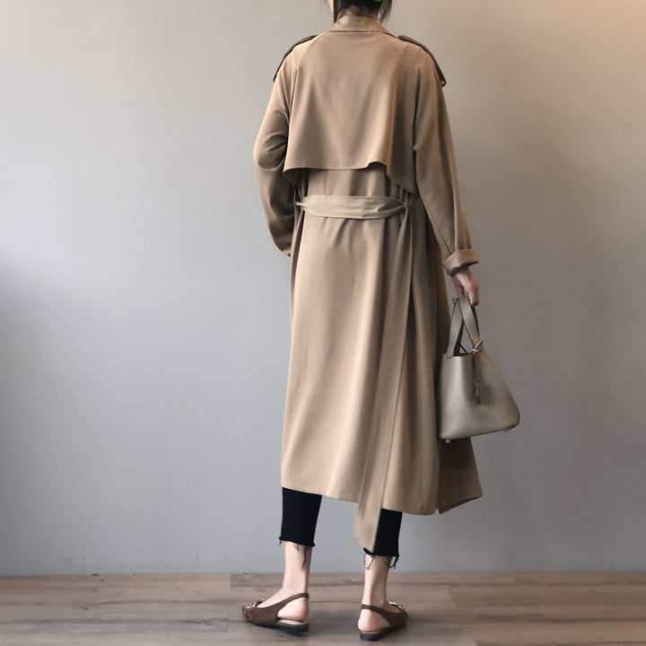 Levoire | Manteau Trench Long Pour Femmes Avec Revers