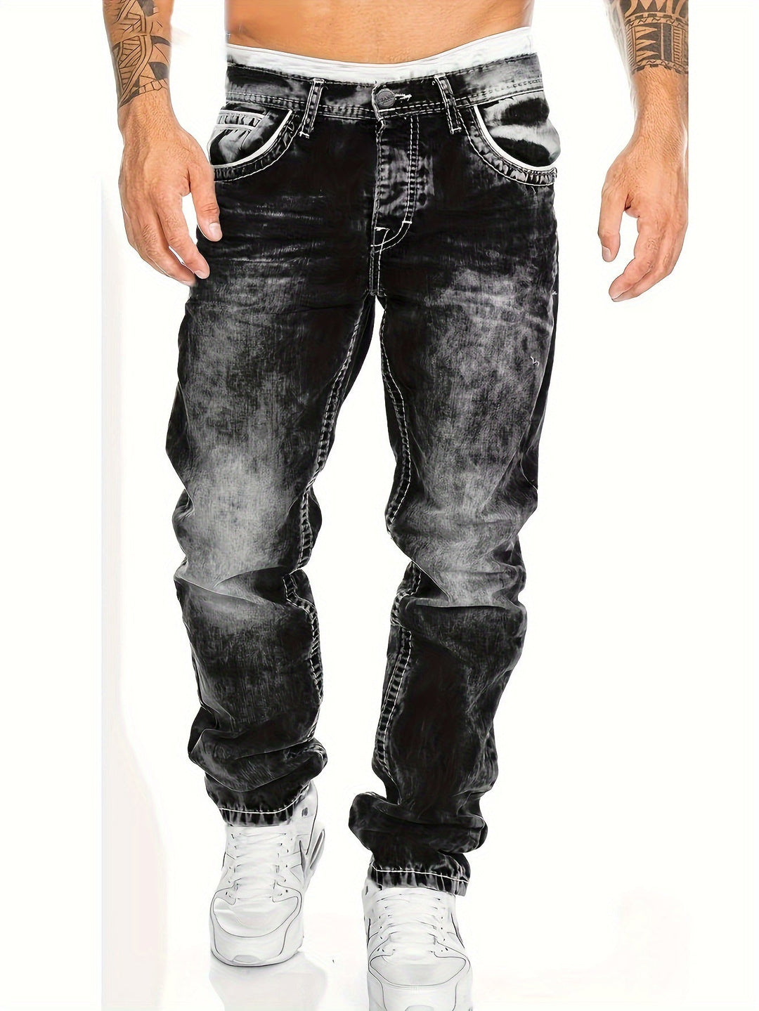Levoire | Jeans Skinny Stretch Élégants Pour Hommes Noir