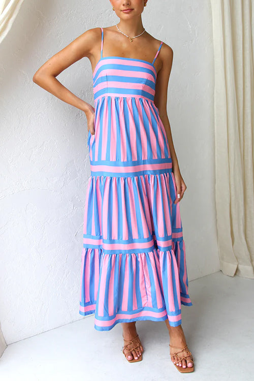 Levoire | Robe Maxi Rayée