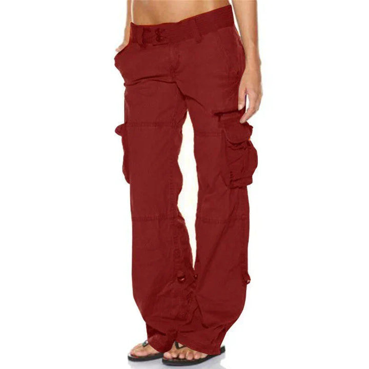 Levoire | Pantalon Cargo Élégant Pour Femmes Bordeaux