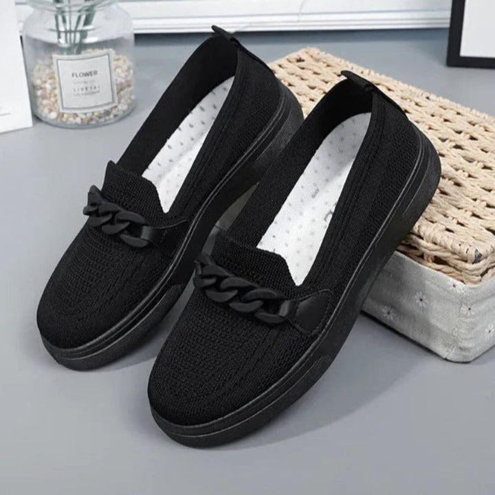 Levoire | Baskets à enfiler confortables pour femmes Noir