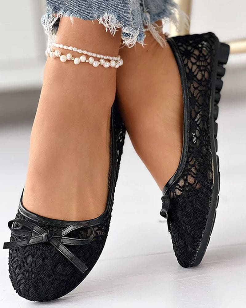 Levoire | Chaussures À Semelle Plate, Bout Rond Et Mesh