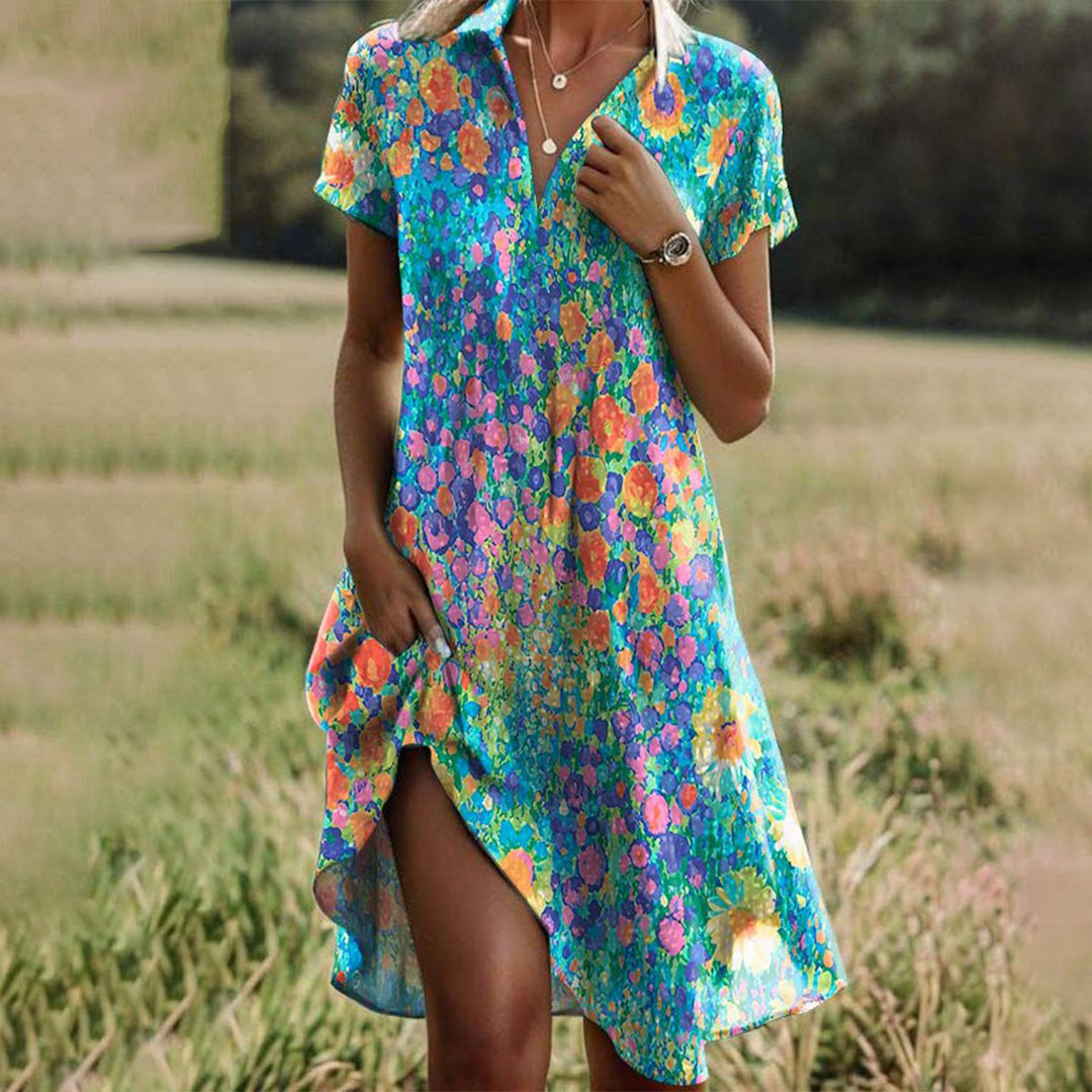Levoire | Robe D'Été Tendance Et Confortable Türkiisi (Presque épuisé)