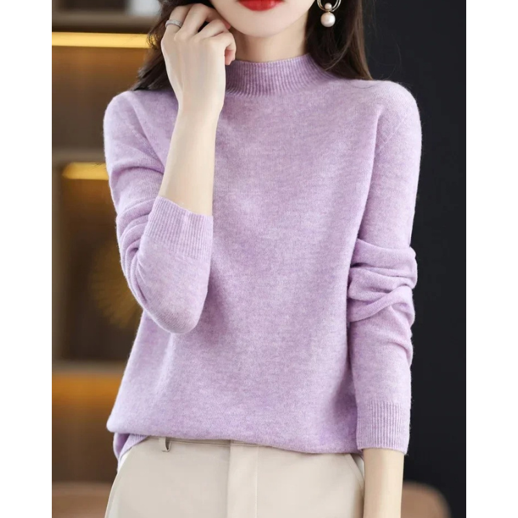Levoire | Pull en Cachemire Doux pour Femmes Pull de Luxe pour Femmes Violet clair