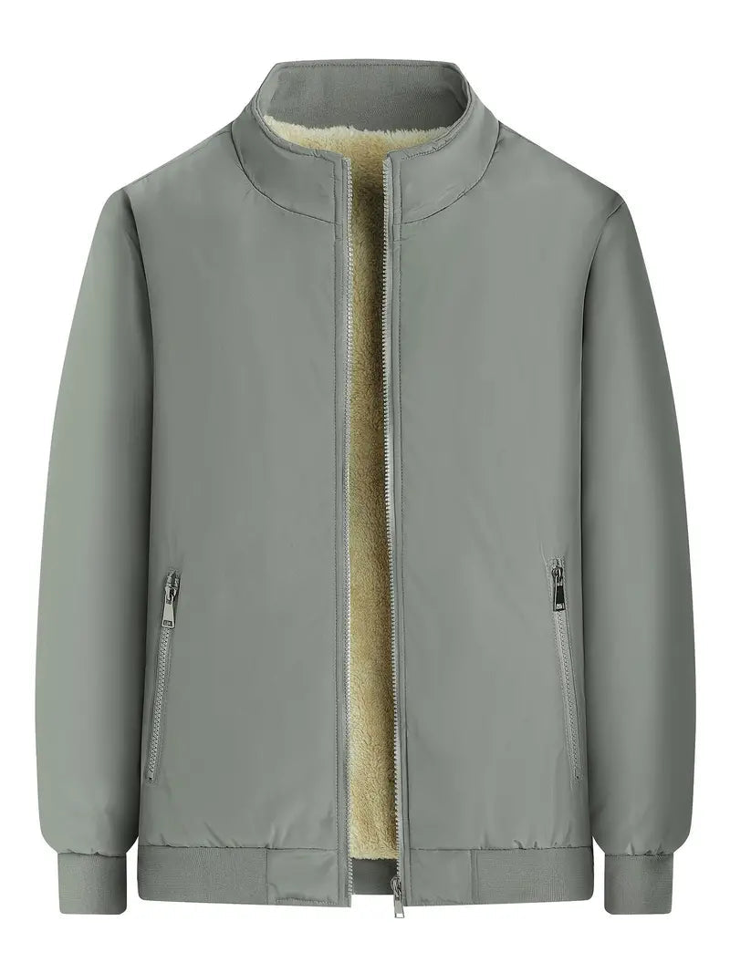 Levoire | Veste Longue Viscose Doublée Chaude À Glissière