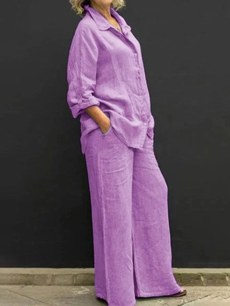 Levoire | Robe femme avec pantalons et chemise décontractée