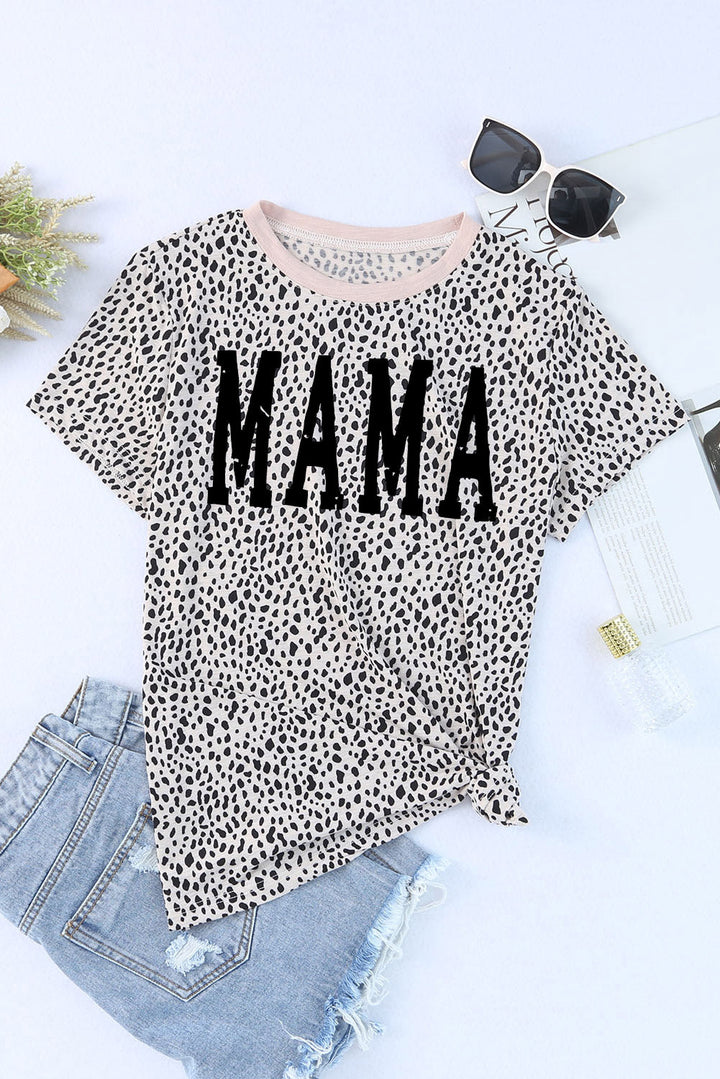Levoire | MAMA Imprimé Lagd Col Rond Manches Courtes T-shirt