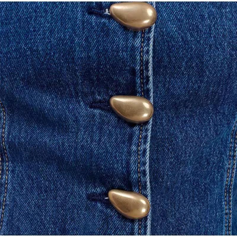 Levoire | Haut De Corset En Denim Chic
