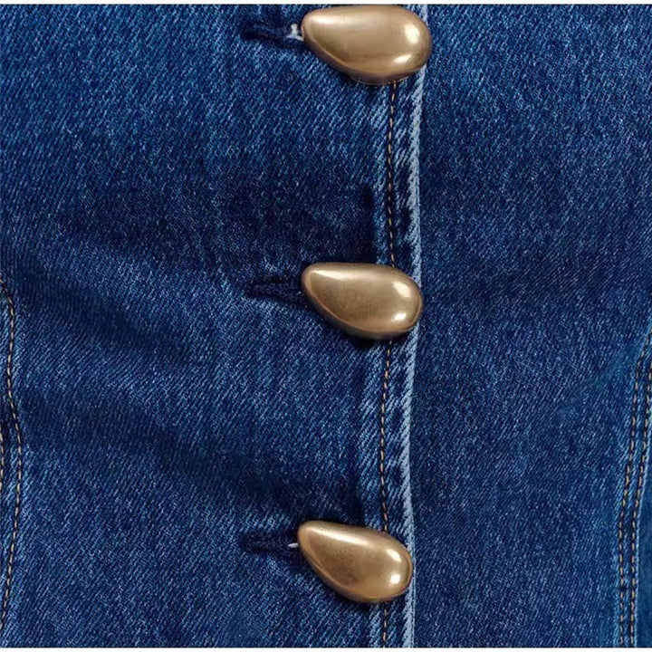 Levoire | Haut De Corset En Denim Chic