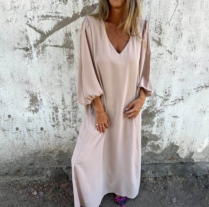 Levoire | Long Boho Dress Abricot