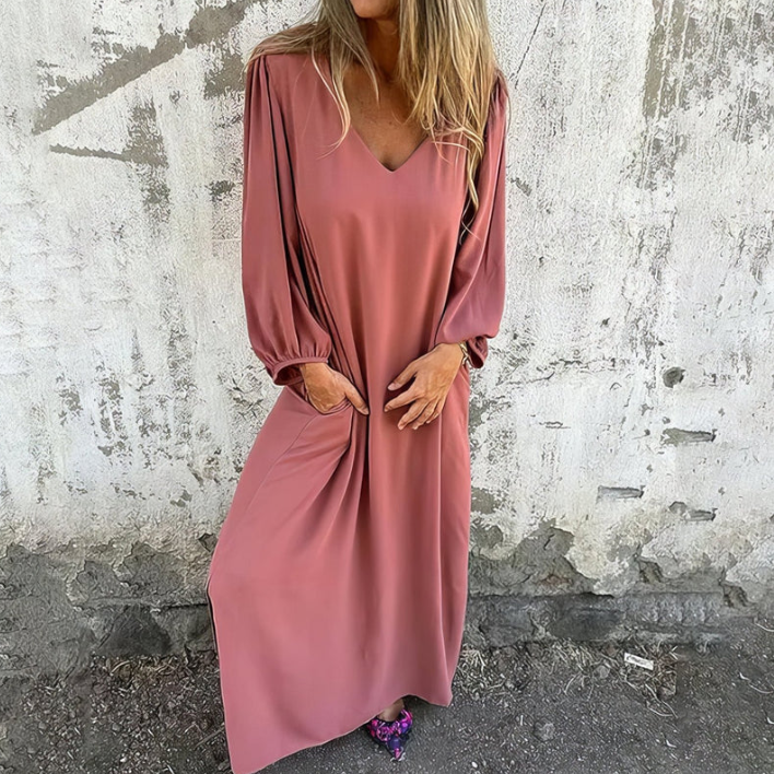 Levoire | Long Boho Dress Rosa