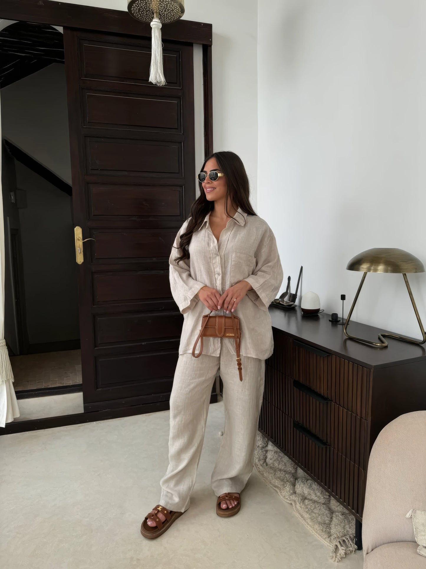 Levoire | Ensemble D'Été 2 Pièces Pour Femmes Beige