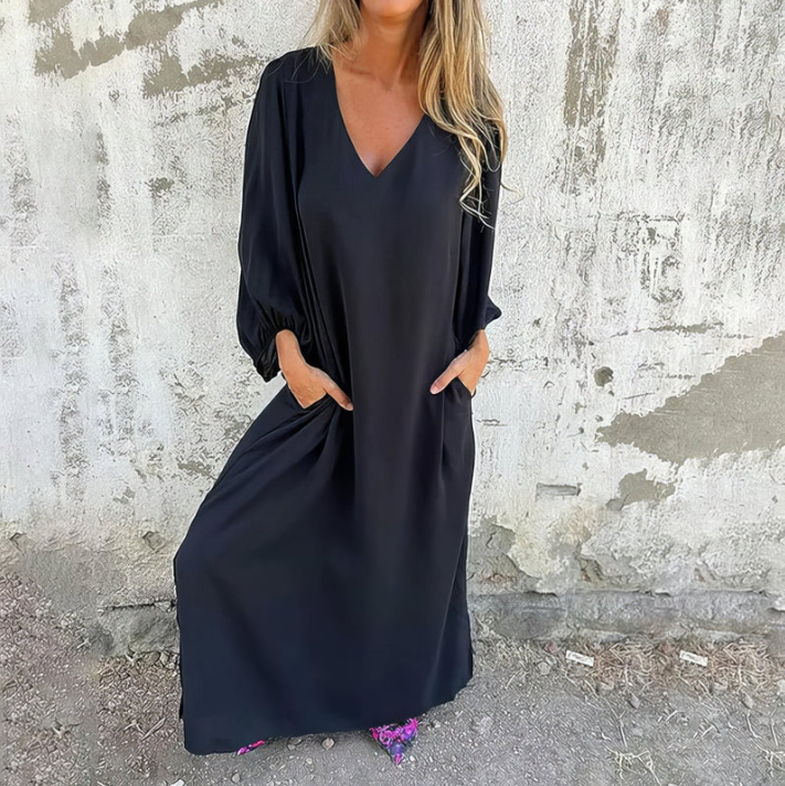 Levoire | Long Boho Dress Noir