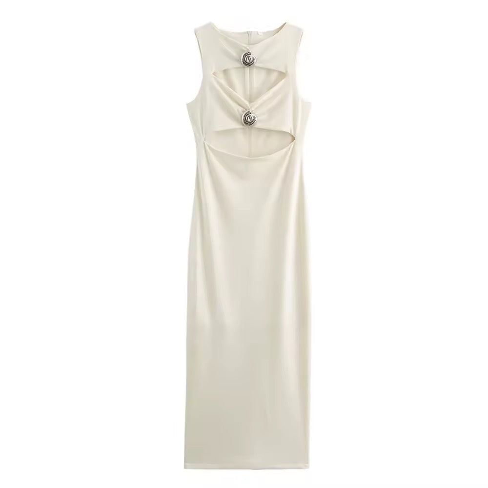 Levoire | Robe Midi Élégante À Découpe
