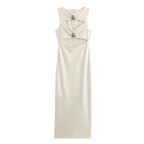 Levoire | Robe Midi Élégante À Découpe