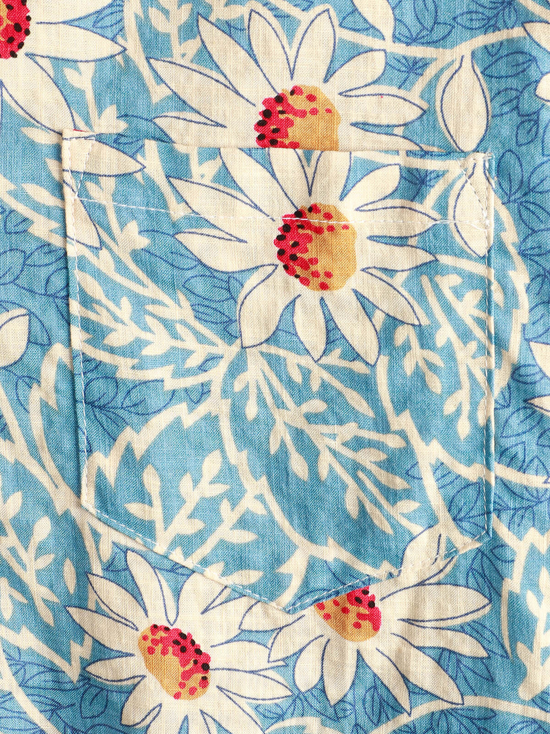Levoire | Chemise En Coton Fleuri À Manches Courtes
