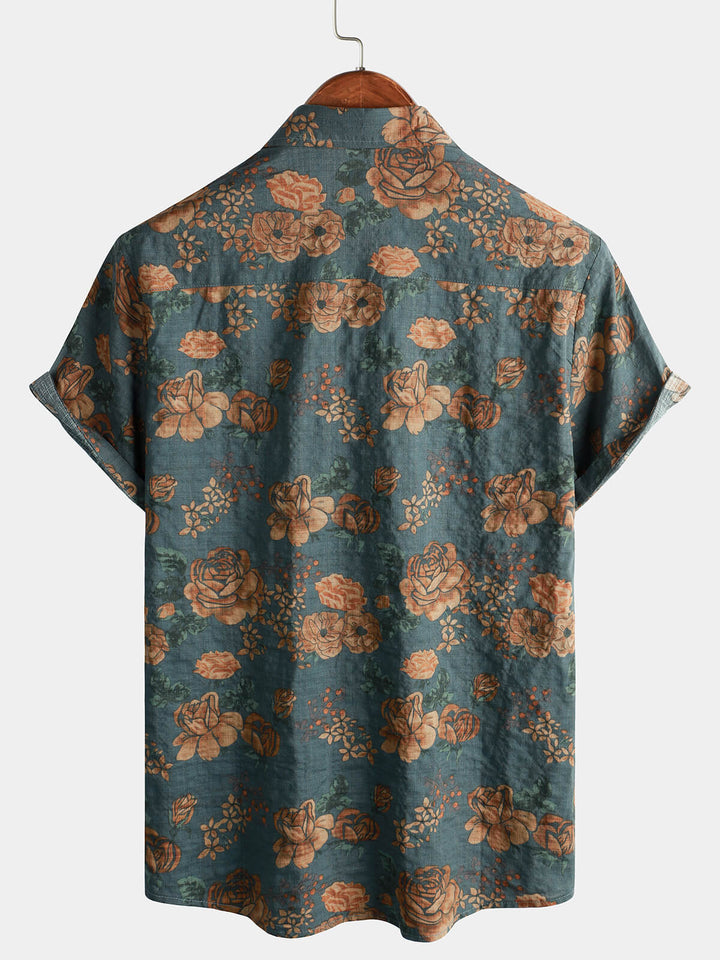 Levoire | Chemise De Vacances Rétro À Manches Courtes