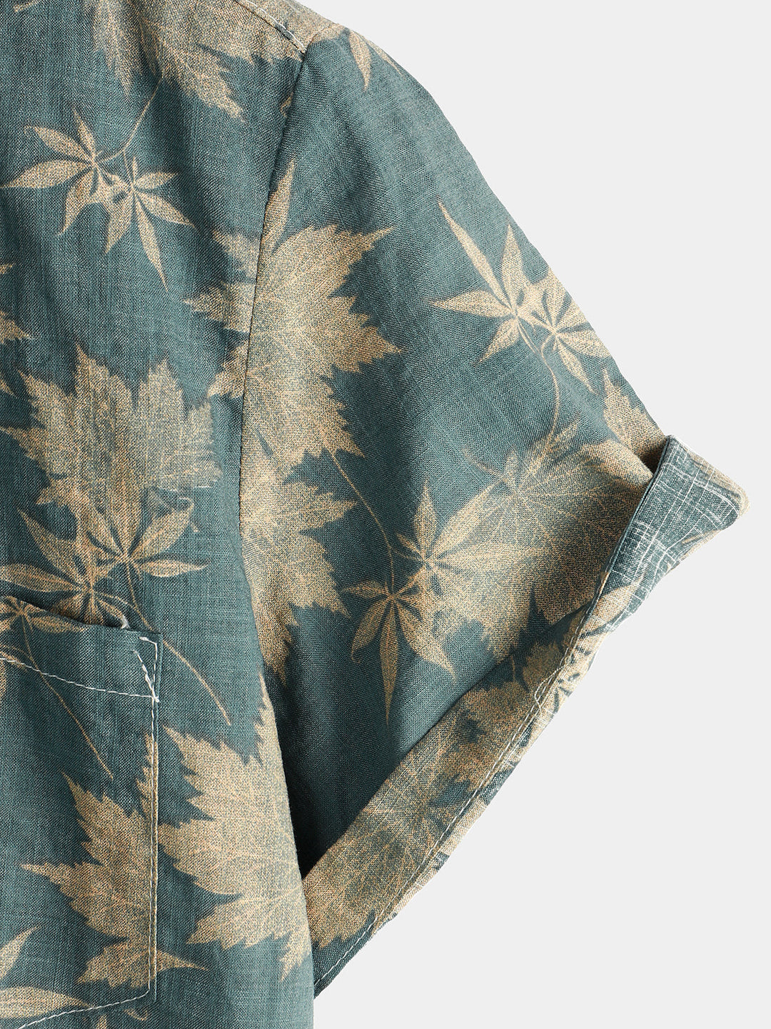 Levoire | Chemise En Coton À Motif De Feuille D'Érable