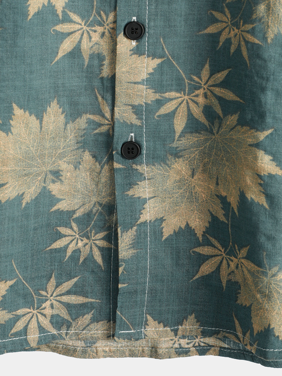 Levoire | Chemise En Coton À Motif De Feuille D'Érable