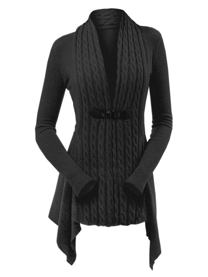 Levoire | Élégante Veste En Tricot En Laine Pour Femmes Noir