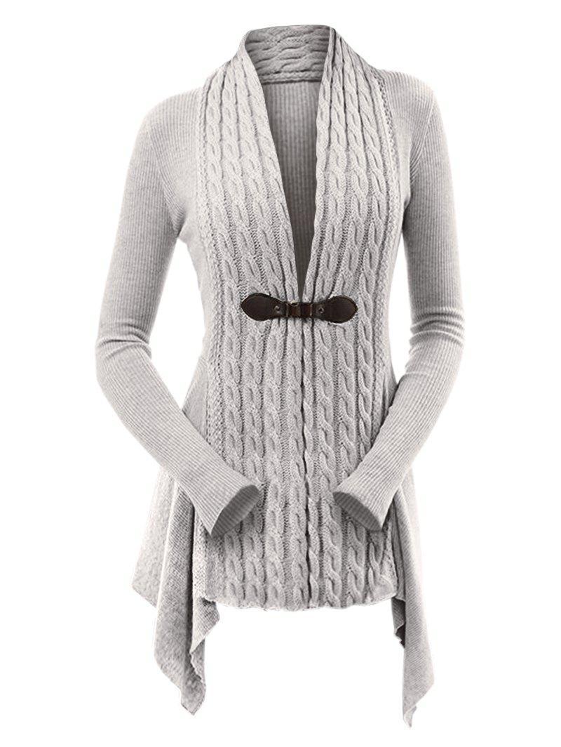 Levoire | Élégante Veste En Tricot En Laine Pour Femmes Gris