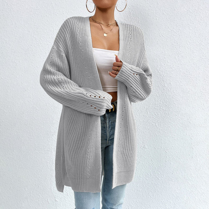 Levoire | Veste Longue Tricotée Avec Détails Subtils Pour Femmes