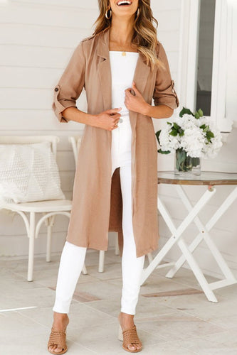 Levoire | Pull Femme Tricoté Long Avec Col Retourné