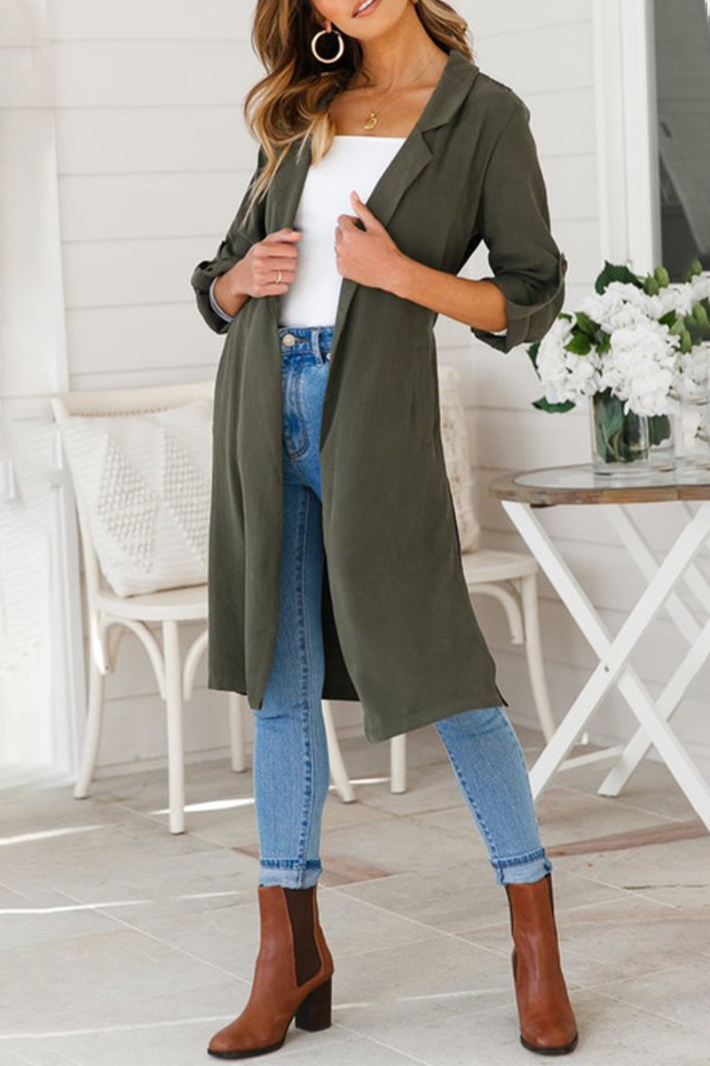 Levoire | Pull Femme Tricoté Long Avec Col Retourné