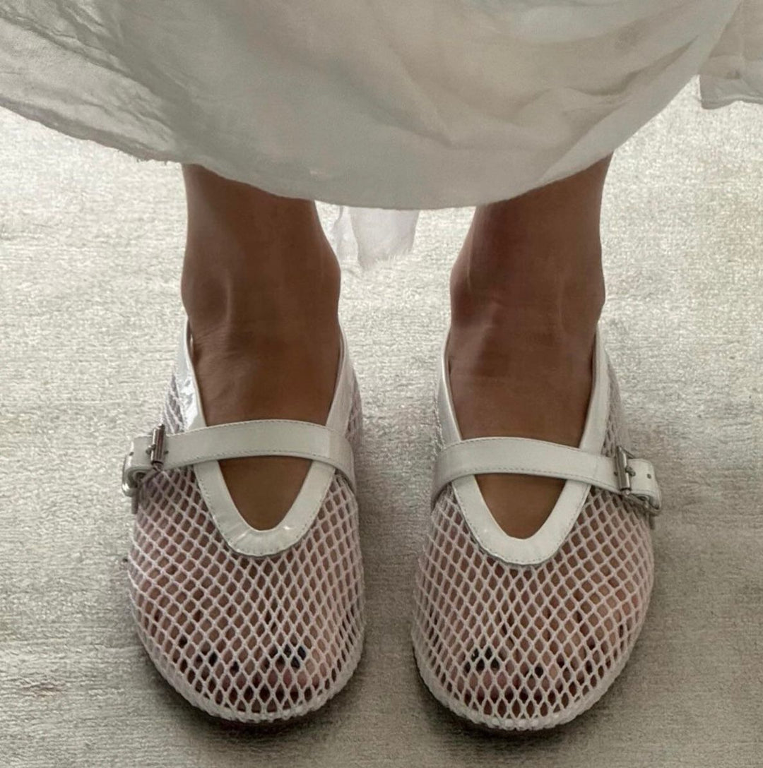Levoire | Ballerines En Tissu En Maille