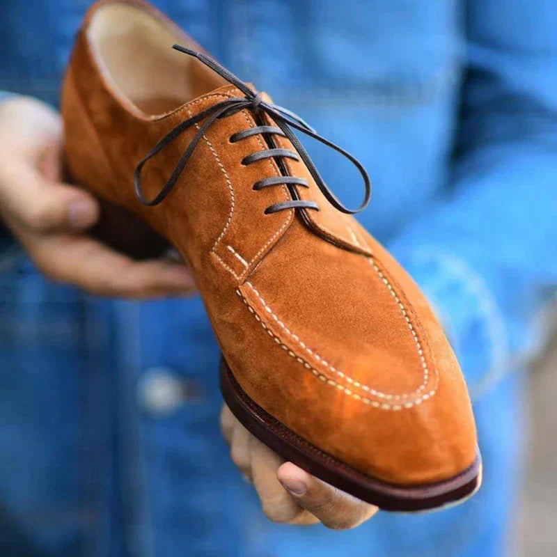 Levoire | Chaussures À Lacets En Daim Pour Hommes