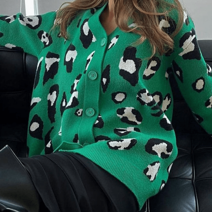 Levoire | Veste En Tricot Colorée Tendance Avec Boutons Pour Femmes