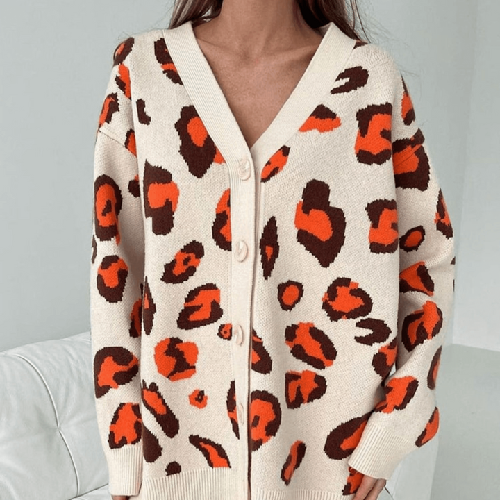 Levoire | Veste En Tricot Colorée Tendance Avec Boutons Pour Femmes