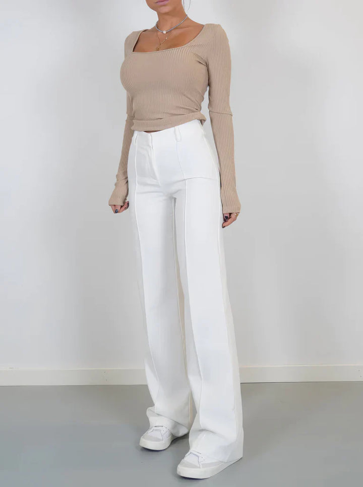 Levoire | Pantalon Slim Fit Femme Blanc