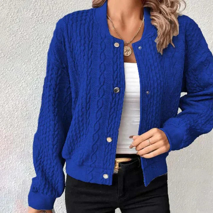 Levoire | Douce Veste En Tricot En Laine Pour Femmes Bleu