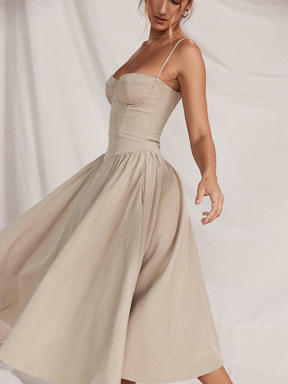 Levoire | Robe Midi Corset Élégante Pour Femmes