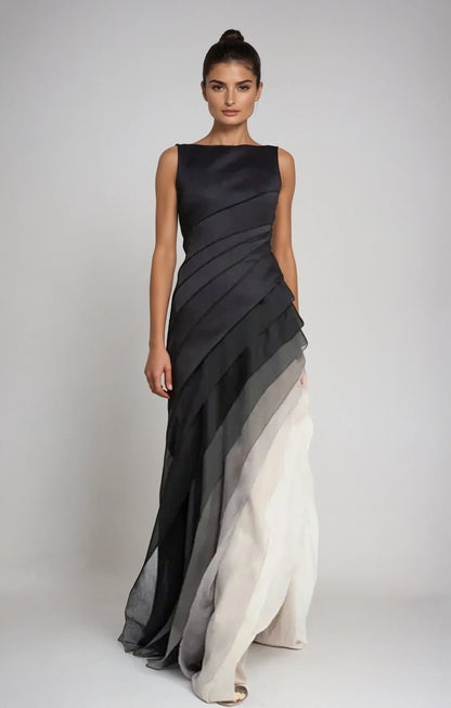 Levoire | Robe Sans Manches Élégante Et Flatteuse Pour - Femmes - Maxi Noir