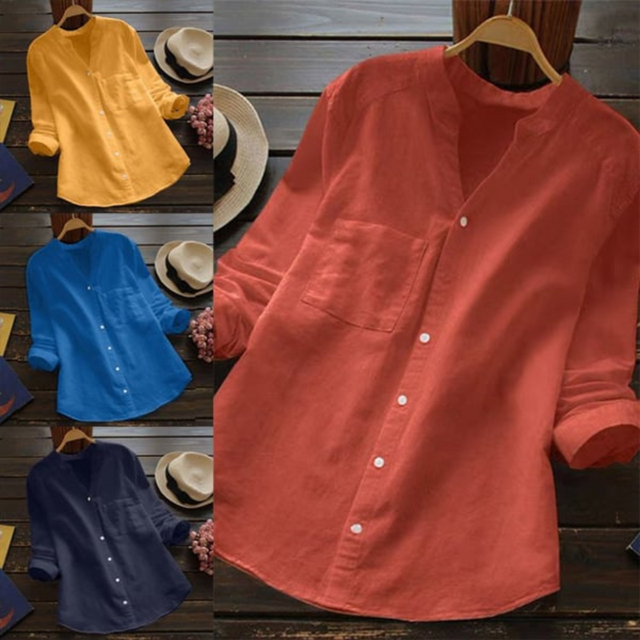 Levoire | Élégante Blouse FR Femmes Terracotta