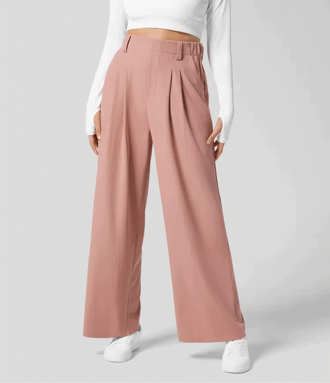 Levoire | Pantalon Taille Haute Pour Femmes Au Design Classique Rosa