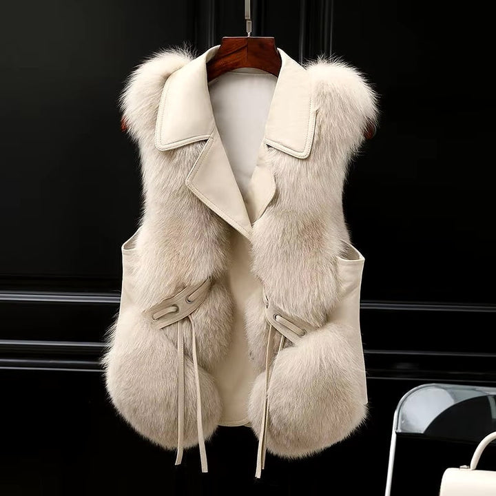 Levoire | Gilet En Fausse Fourrure Avec Un Design Luxueux Crème d'ivoire