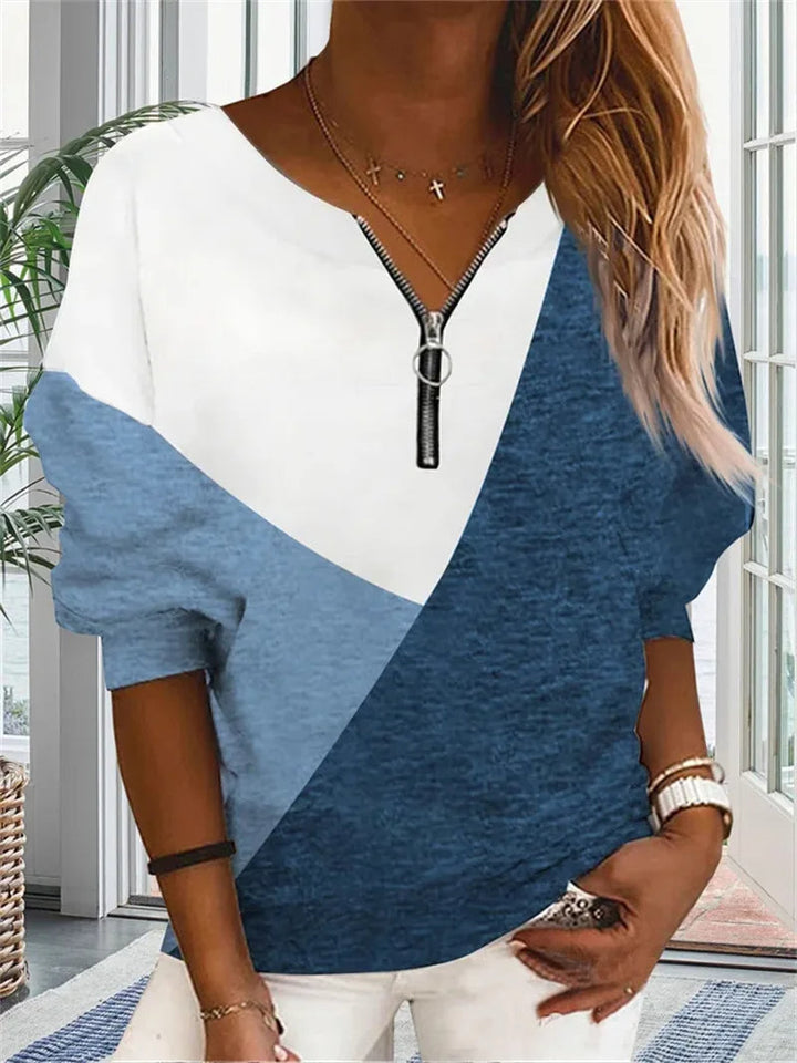 Levoire | Pull femme à col V Bleu