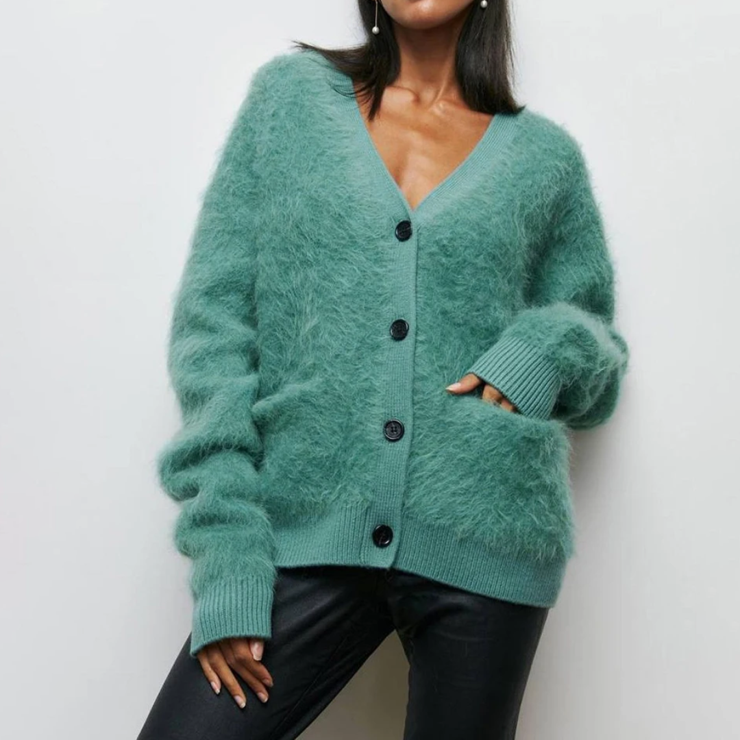 Levoire | Teddy Pullover Femmes Ivy vert