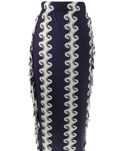 Levoire | Jupe Taille Haute Avec À Franges