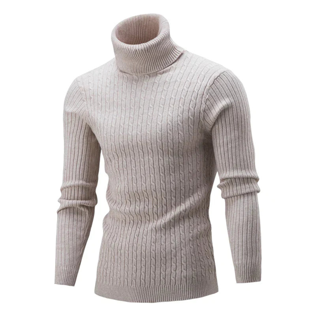 Levoire | Pull à col roulé pour hommes Beige