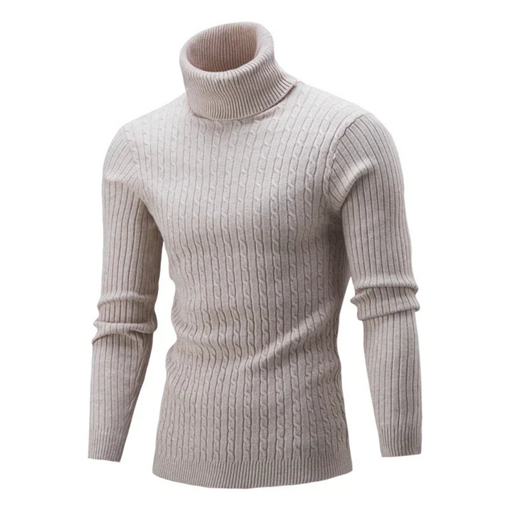 Levoire | Pull à col roulé pour hommes Beige