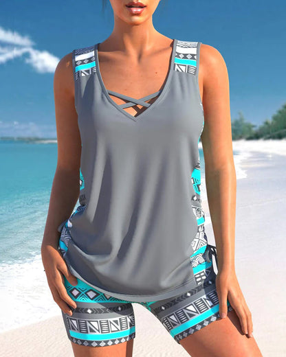 Levoire | Maillot De Bain Tankini Tendance Gris